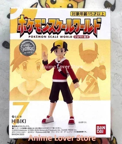 Bandai Original Scale World POKEMON Johto Region Gold Typhlosion Wobbuffet Totodile Togepi Pichu Anime Figure Toys for Kids Gift