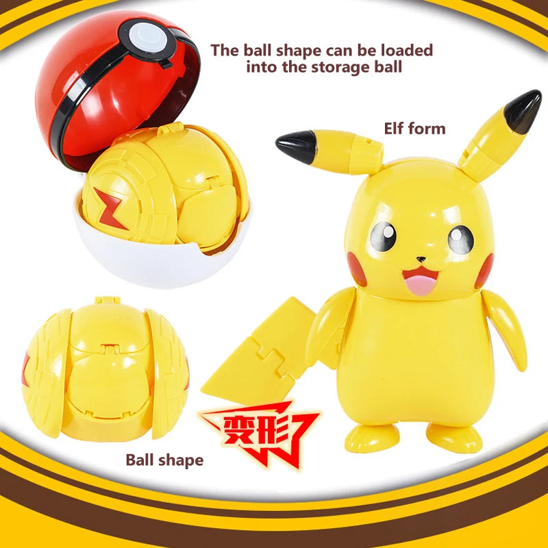 Pokemon Pokeball Box Set Toys Pocket Monster Pikachu ASH-Greninja Lucario Eevee Anime Action Figure Model Toy Gifts