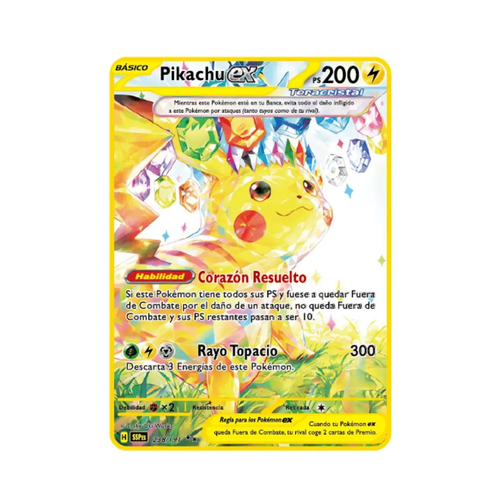 2022Spanish Pokémon Cards Metal Pokemon Letters Spanish Pokemon Iron Cards Mewtwo Pikachu Gx Charizard Vmax Cartas Pokémon Vmax