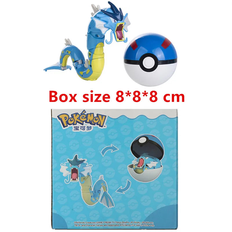Pokemon Anime Figure Charizard Pikachu Mewtwo Pocket Monster Action Deformation Pokeball Toy Figures Model Kids Christmas Gift