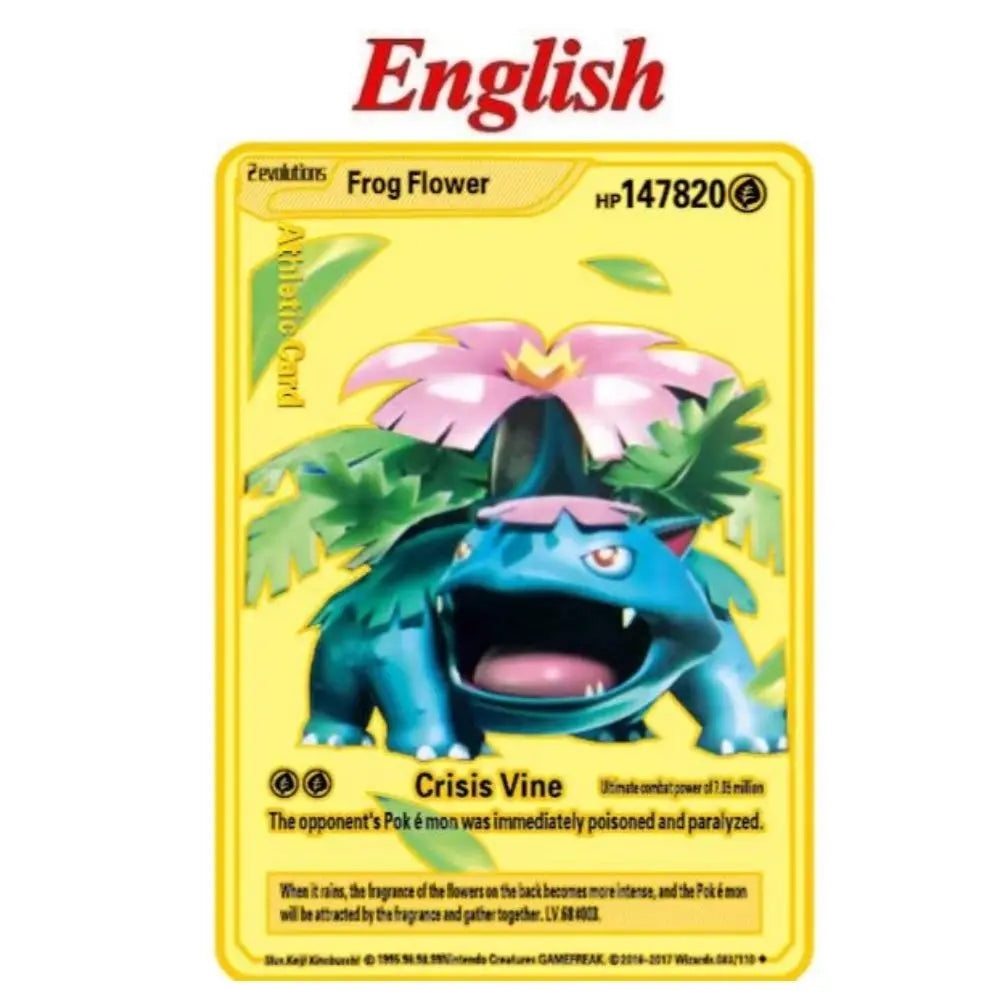 10000 point arceus vmax pokemon metal cards DIY card pikachu charizard golden limited edition kids gift game collection cards