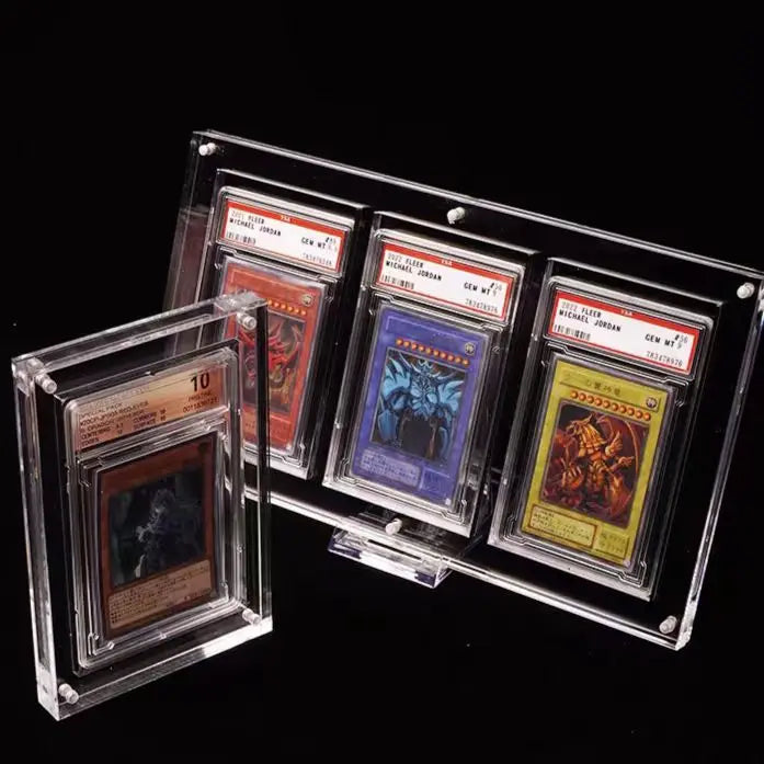 PTCG Pokemon Anime Character Acrylic High Transparent Rating Card Brick Box Storage Box Display Stand Protects Against Dust