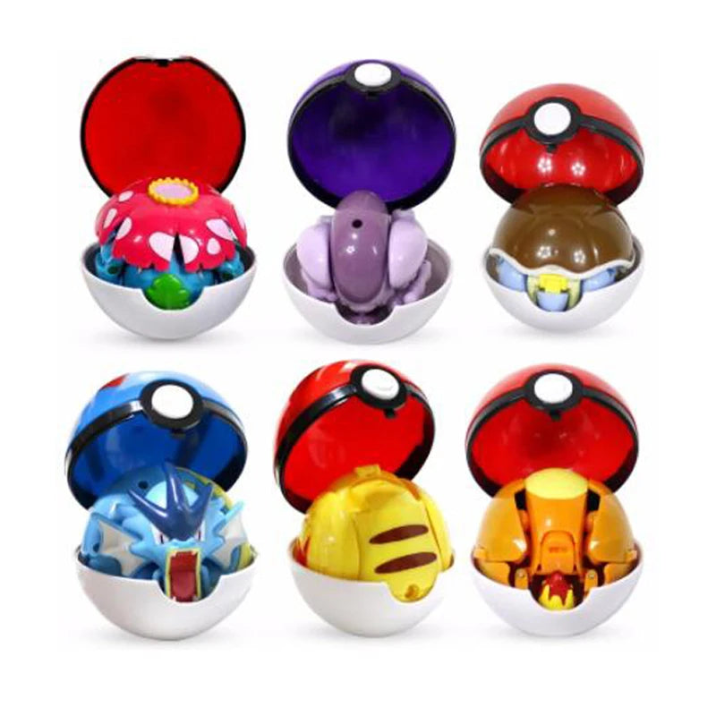 Pokemon Pokeball Box Set Toys Pocket Monster Pikachu ASH-Greninja Lucario Eevee Anime Action Figure Model Toy Gifts