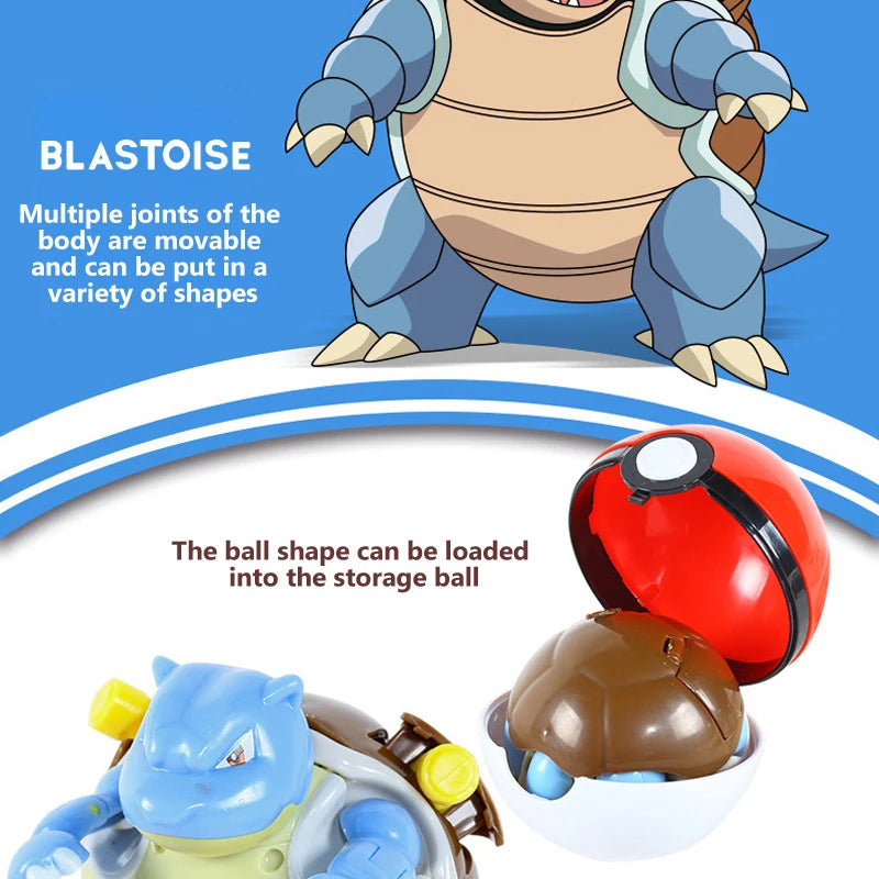 Pokemon Pokeball Box Set Toys Pocket Monster Pikachu ASH-Greninja Lucario Eevee Anime Action Figure Model Toy Gifts