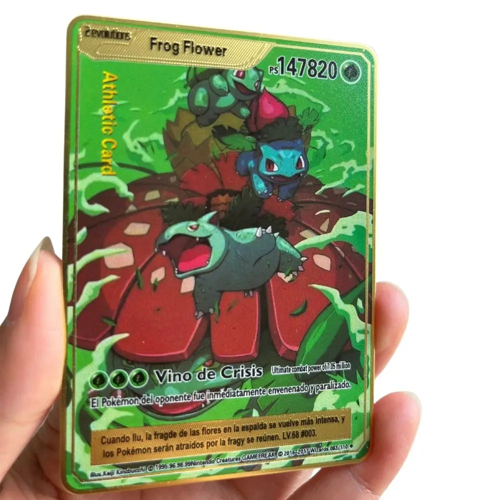 2025 new 10000 Arceus Vmax Gx gold pocket monster card Spanish iron metal Pokmo Letters children's gift game collection card