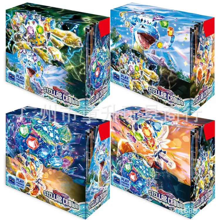 360pcs Pokémon Collection Game Card Booster Card Pack Sword and Shield Series Prismatic Evolutions - Toy Gift Flash Card