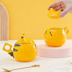 320ml Cute Pokemon Pikachu Ceramic Mug Creative Anime Modelling Children's Breakfast Milk Cup Coffee Tea Water Cup Boy Girl Gift