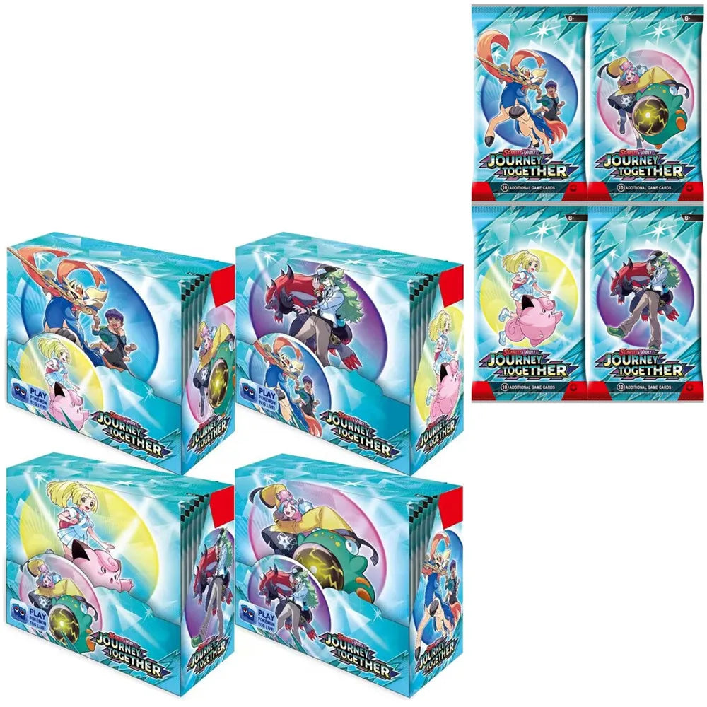 360pcs Pokémon Collection Game Card Booster Card Pack Sword and Shield Series Prismatic Evolutions - Toy Gift Flash Card