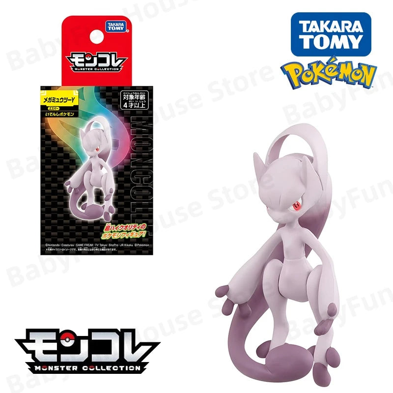 Original Takara Tomy Pokemon Figure Toy Snorlax Scream Tail Keldeo Lycanroc Poke Ball Pikachu Mimikyu Mewtwo Model Dolls Gifts