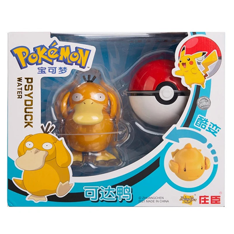 Pokemon Anime Figure Charizard Pikachu Mewtwo Pocket Monster Action Deformation Pokeball Toy Figures Model Kids Christmas Gift
