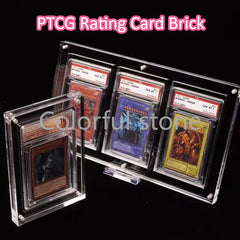 PTCG Pokemon Anime Character Acrylic High Transparent Rating Card Brick Box Storage Box Display Stand Protects Against Dust