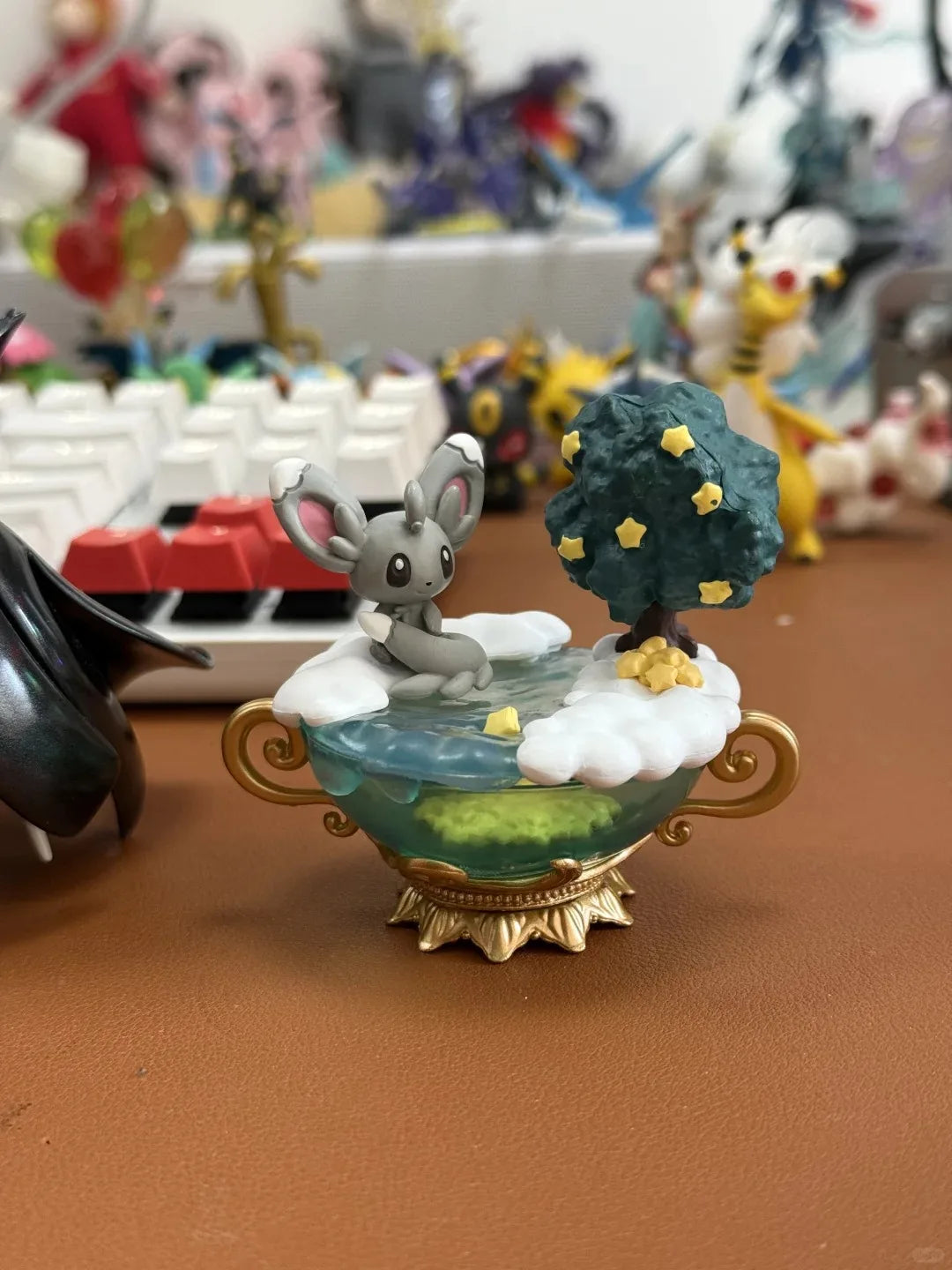 Original Re-Ment Pokemon Starrium Series Dreaming Moonlit Night Absol Glaceon Minccino Pikachu&Cleffa Kirlia&Ralts Ponyta Toy