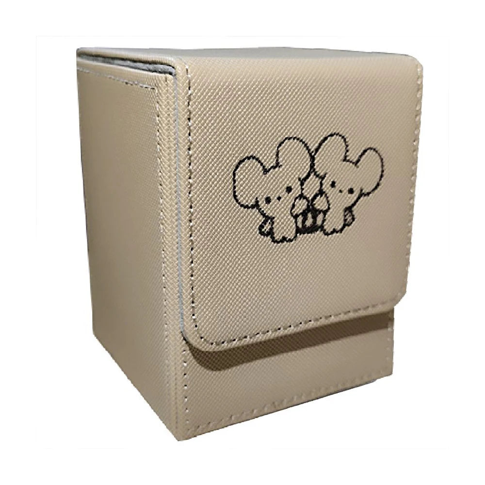 Cartoon Pokemon Card Deck Storage Box Kawaii Eevee Pu Ptcg Brand Box Gengar Large Capacity Card Deck Box Ws Card Case Toys