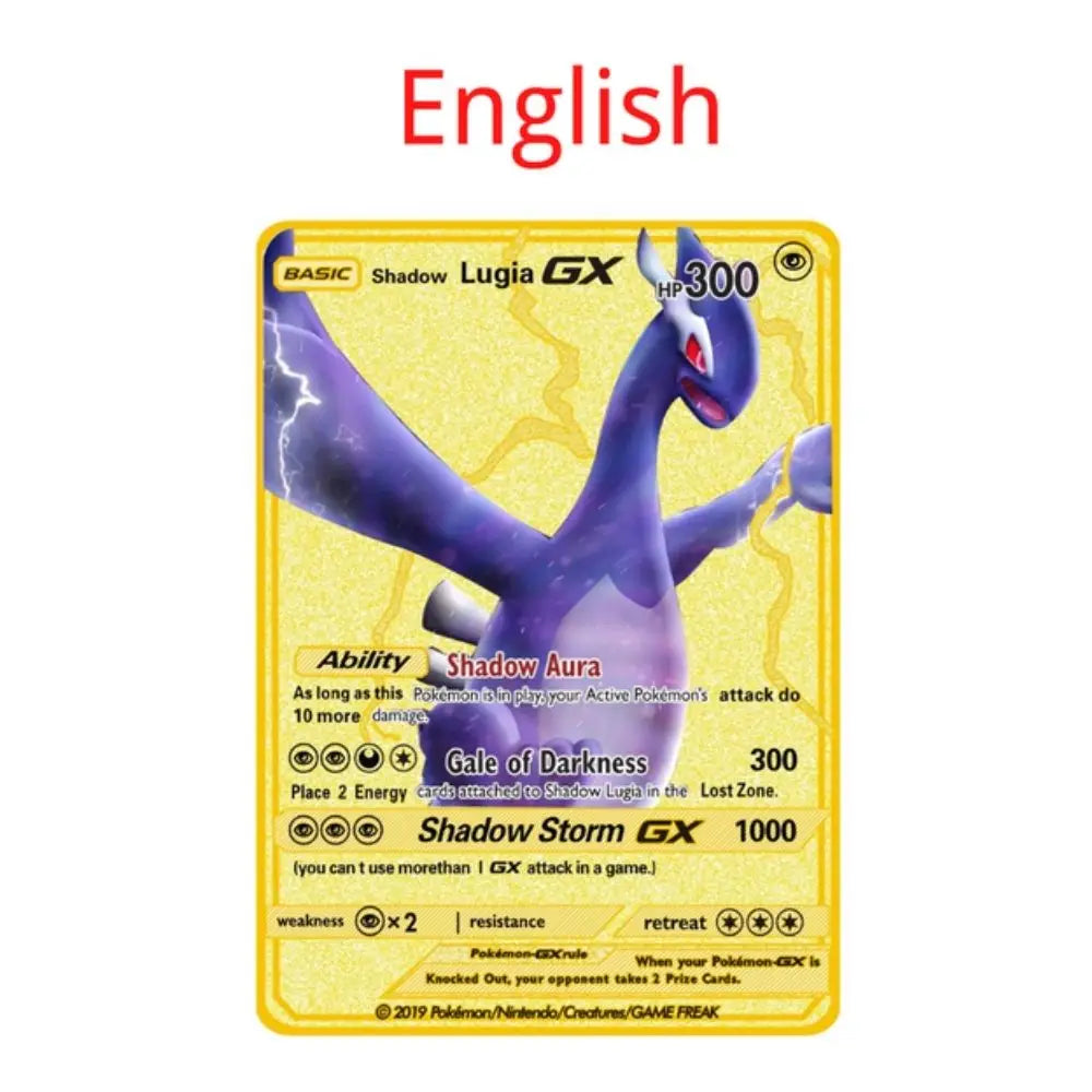10000 point arceus vmax pokemon metal cards DIY card pikachu charizard golden limited edition kids gift game collection cards