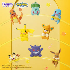 FUNISM Original Genuine Pokemon Anime Action Figures Angel Party Series Eevee Bulbasaur Pikachu Models Ornament Children's Toy