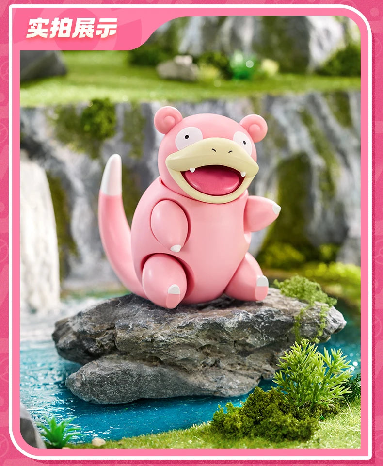 Original BLOKEES Pokemon Slowpoke Bulbasaur Squirtle Charcadet Snorlax Pikachu Blind Box Surprise Action Figure Anime Doll Toys