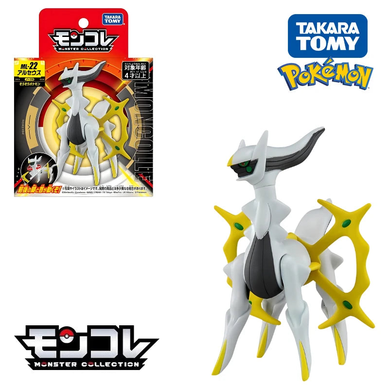 Original Takara Tomy Pokemon Figure Toys Koraidon Rayquaza Palkia Groudon Solgaleo Arceus Charizard Anime Figurine Model Dolls
