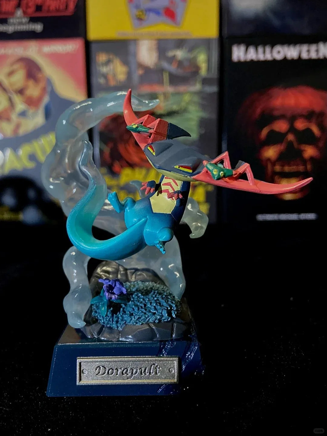 Original Re-Ment Pokemon Pocket Statue Dragon Type Dragonite Flygon Salamence Garchomp Goodra Dragapult Gift Toys