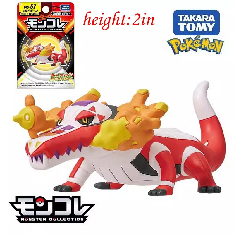ORIGINAL Pokemon Anime Figure Toy Pikachu Gengar Charizard Dragonite Lucario Psyduck Eevee Cartoon Figurine Model  Decor Gift