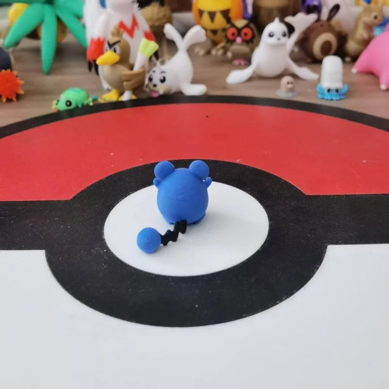 Anime Azumarill Marill Action Figure Proportion World 1:20 Diy 3D Printing Cartoon Character Desktop Statue Birthday Gifts Toy