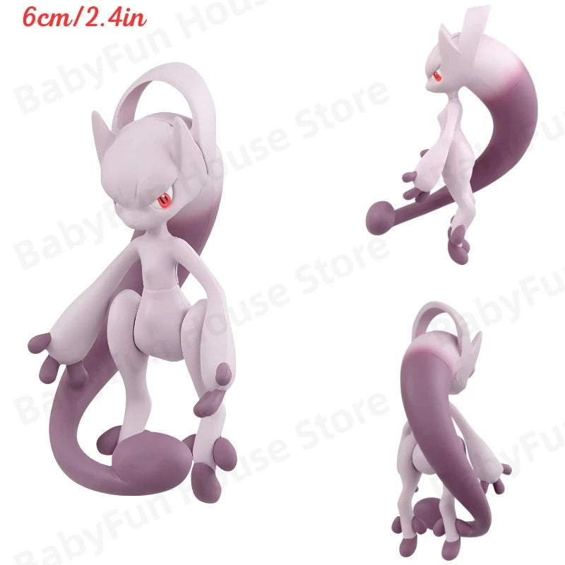 Original Takara Tomy Pokemon Figure Toy Snorlax Scream Tail Keldeo Lycanroc Poke Ball Pikachu Mimikyu Mewtwo Model Dolls Gifts