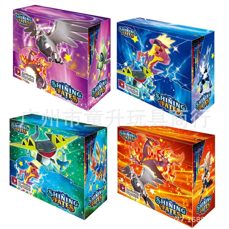 360pcs Pokémon Collection Game Card Booster Card Pack Sword and Shield Series Prismatic Evolutions - Toy Gift Flash Card