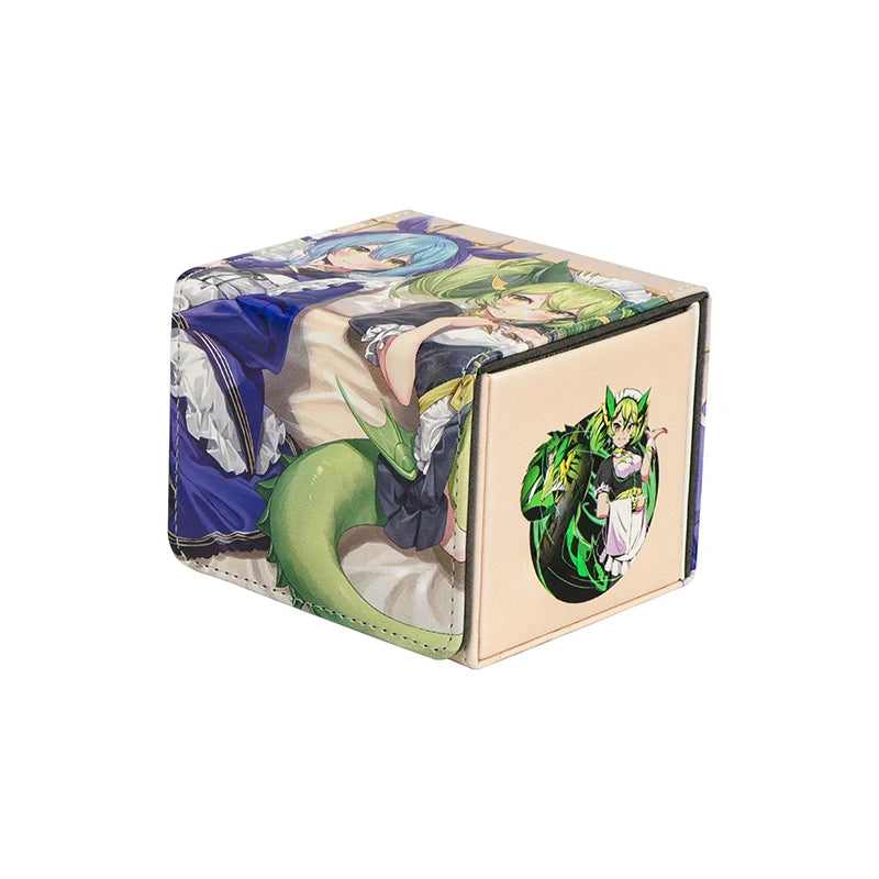 Anime Pokemon Gengar Deck Box The Starry Night Style Yugioh WS OCG PTCG Trading Cards Pu Leather Storage Collection Box 110+