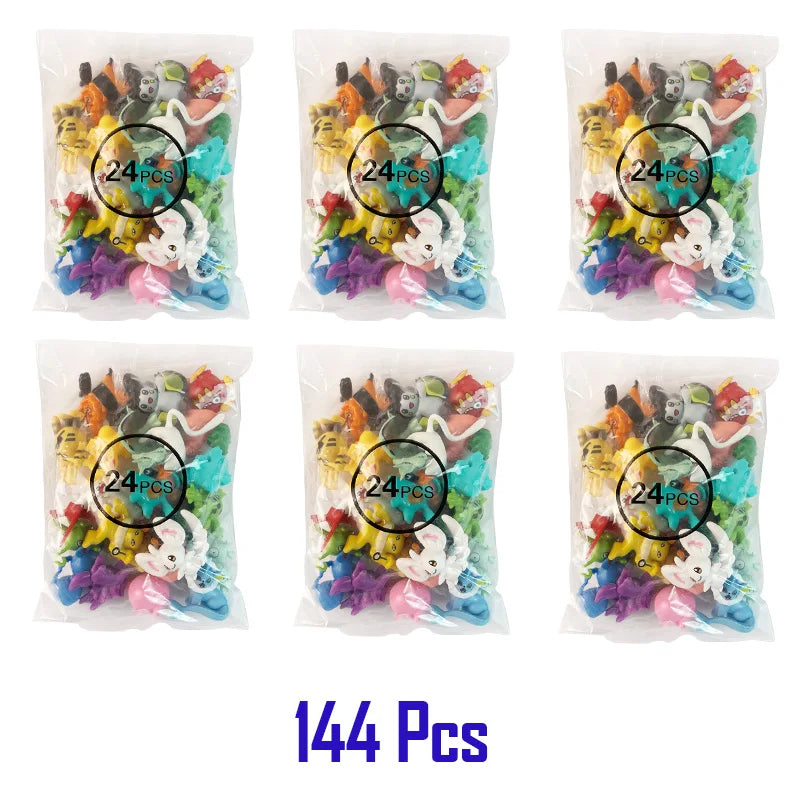 24-144pcs Pokemon Figurine Model Lot Bulk Buy Mini Small Styles Pikachu Anime Figure Doll Kawaii Toy Gift Birthday Kids Pack Bag