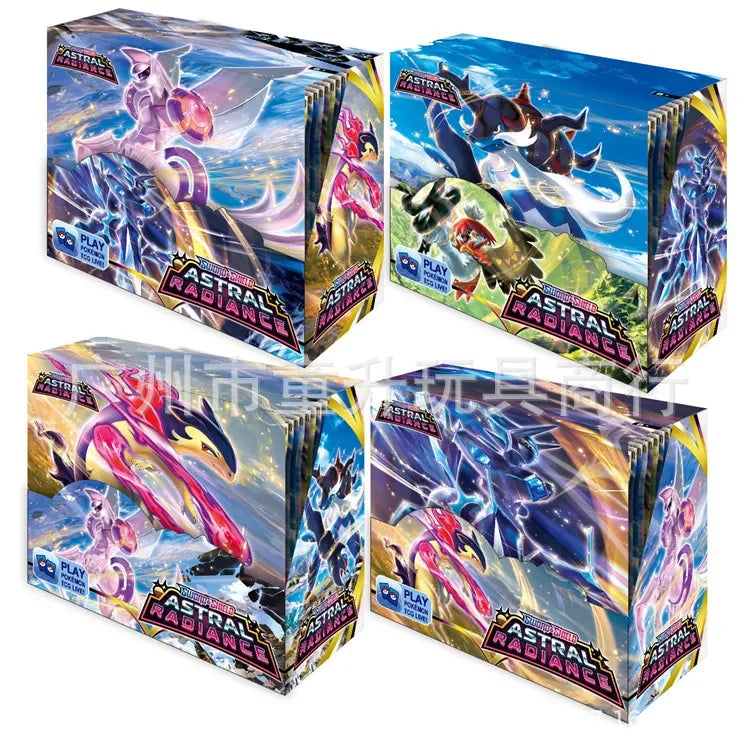 360pcs Pokémon Collection Game Card Booster Card Pack Sword and Shield Series Prismatic Evolutions - Toy Gift Flash Card