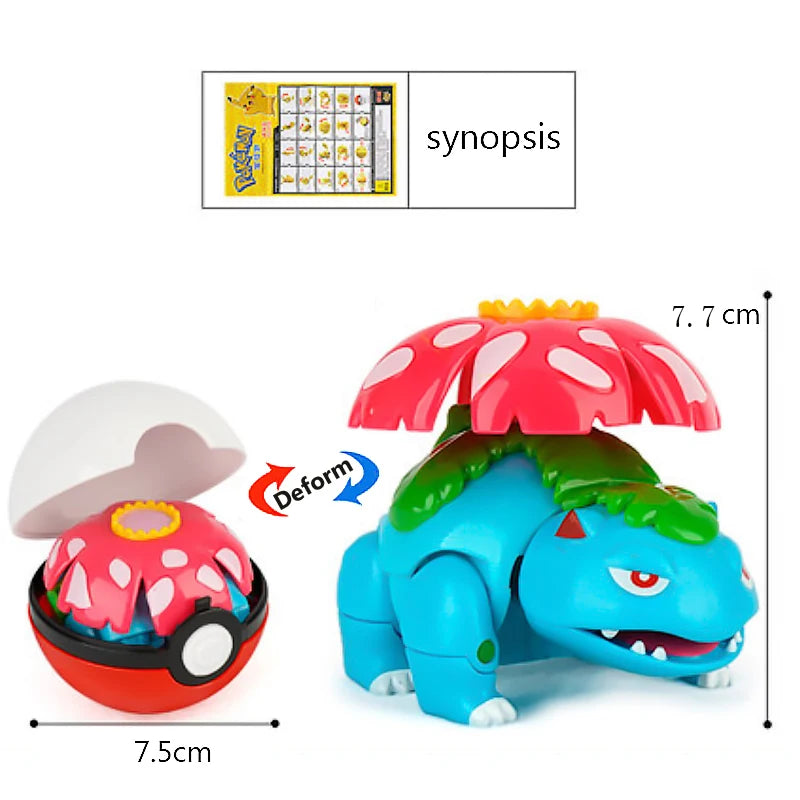 Pokemon Pokeball Box Set Toys Pocket Monster Pikachu ASH-Greninja Lucario Eevee Anime Action Figure Model Toy Gifts