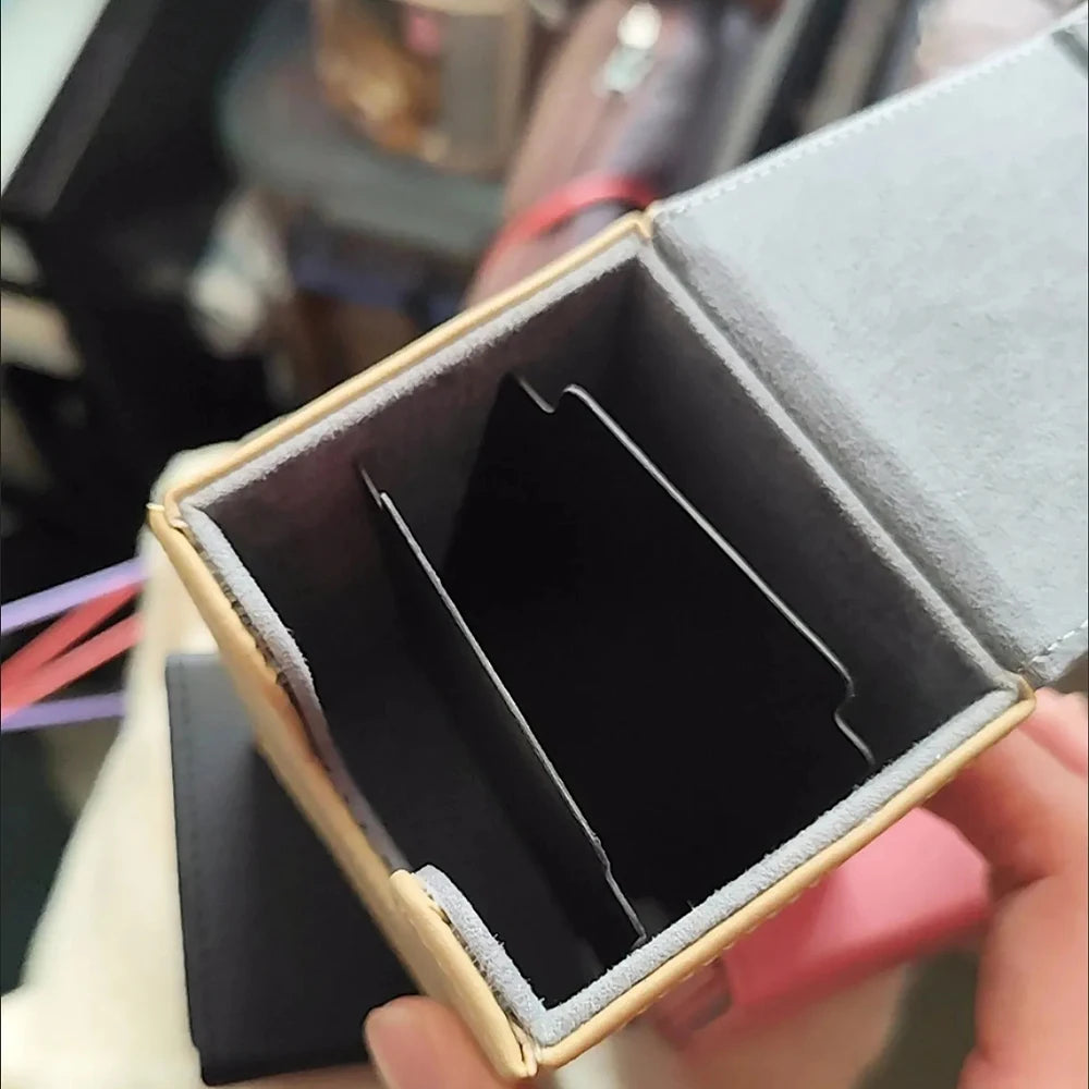 Cartoon Pokemon Card Deck Storage Box Kawaii Eevee Pu Ptcg Brand Box Gengar Large Capacity Card Deck Box Ws Card Case Toys