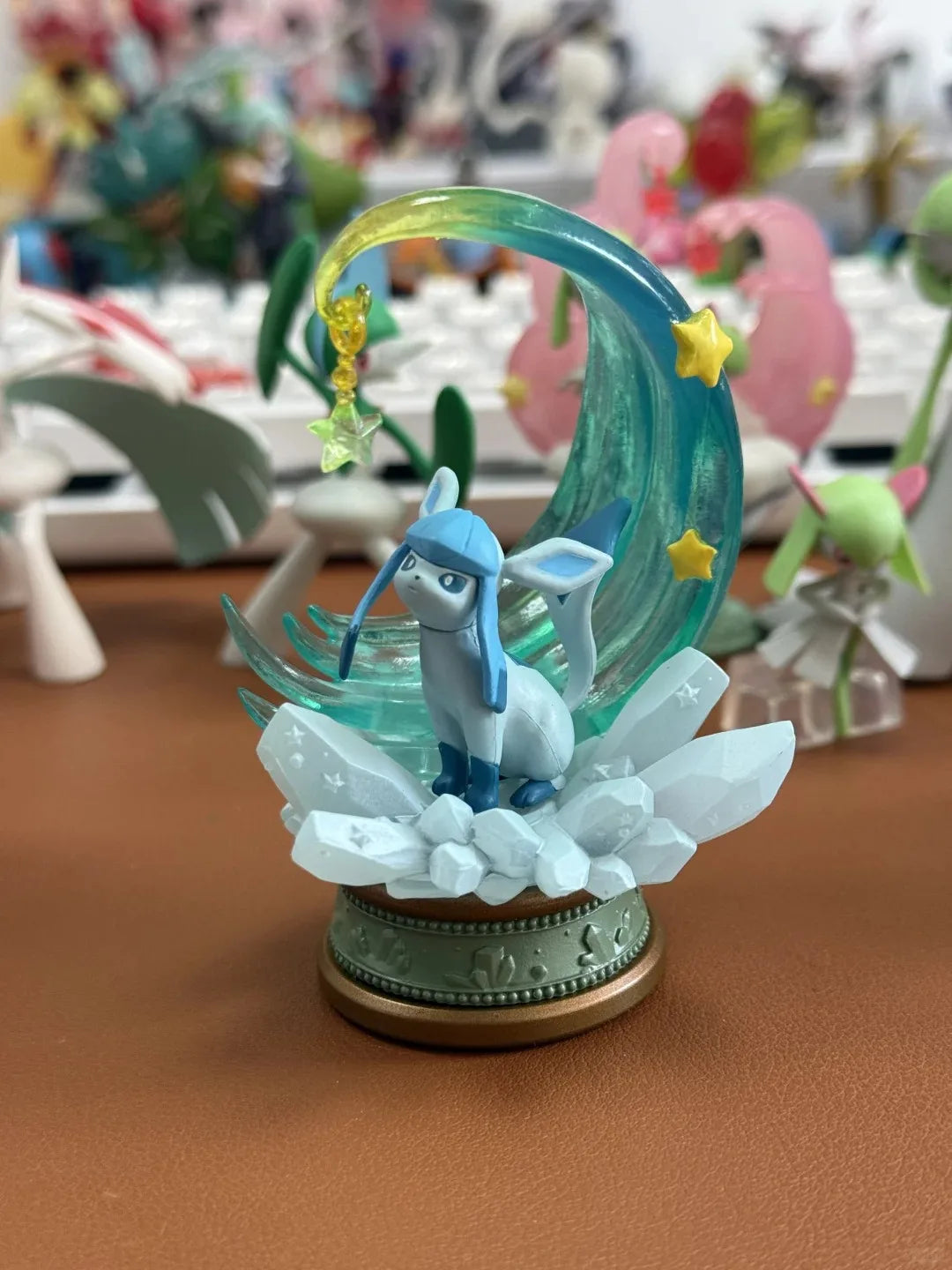 Original Re-Ment Pokemon Starrium Series Dreaming Moonlit Night Absol Glaceon Minccino Pikachu&Cleffa Kirlia&Ralts Ponyta Toy