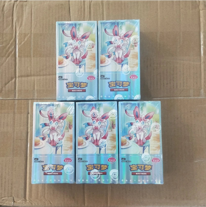 1/2/5 Boxes Pokemon Gem Pack Vol.2 Cards Eevee Album Bag Box Ptcg Trading Card Game Collection Toy Boy Girl Gifts