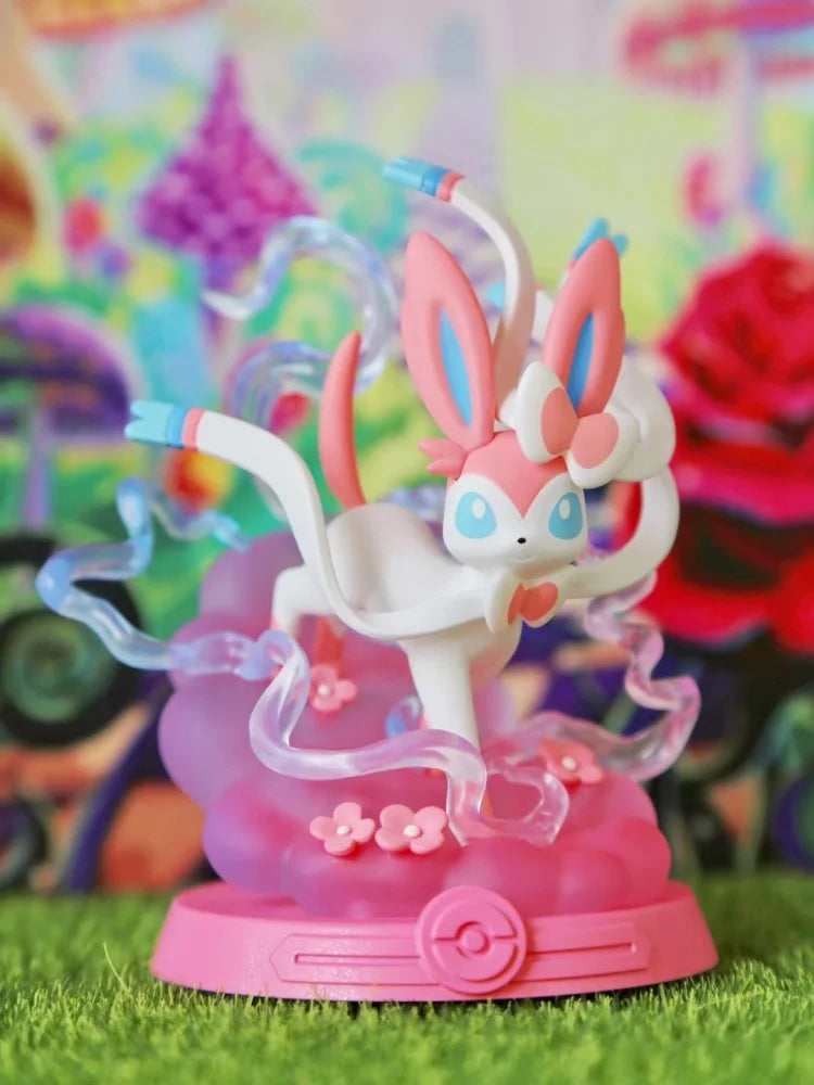 Anime Pokemon Funism Original Adventure Eevee Family Suit Blind Box Jolteon Sylveon Action Figure Collection Model Kids Toy Gift