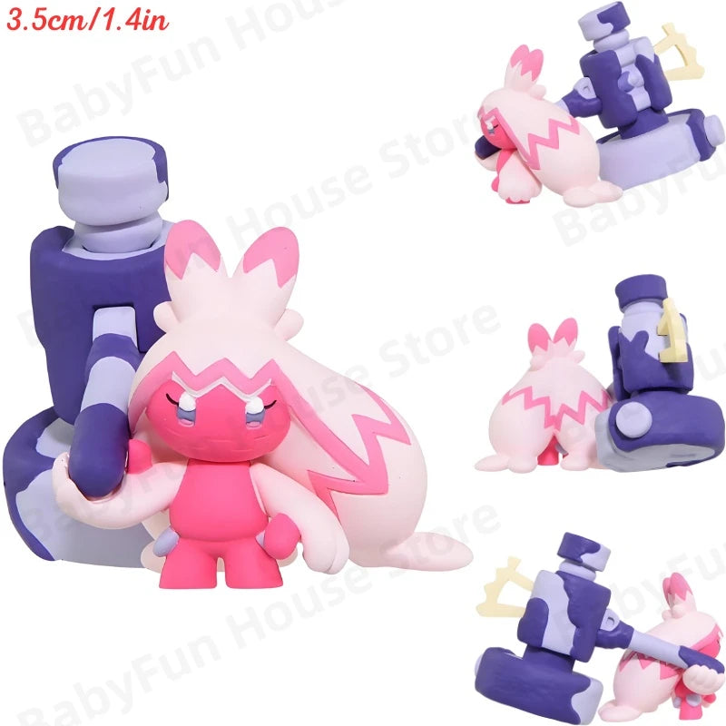 Original Takara Tomy Pokemon Figure Toy Snorlax Scream Tail Keldeo Lycanroc Poke Ball Pikachu Mimikyu Mewtwo Model Dolls Gifts