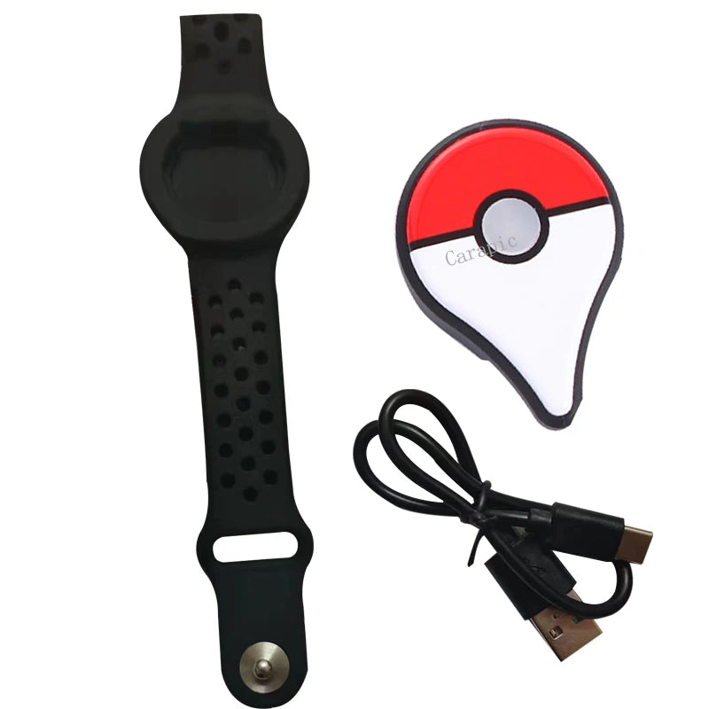 Auto Catch Type-c Rechargable For Pokemon Go Plus Wristband Bracelet Digital Watch Bluetooth Band Switch Game Accessory