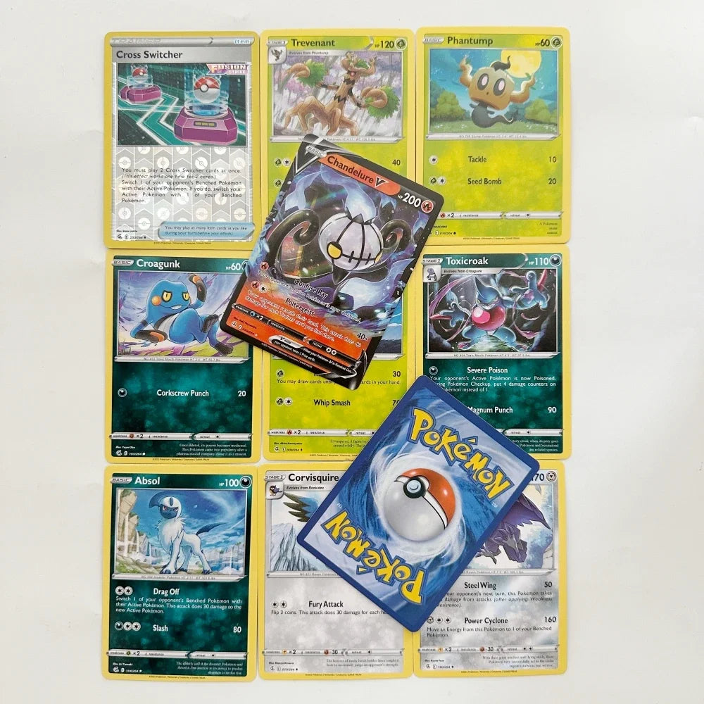 2025 360Pcs Box Pokemon Card Shining Fates Style English Booster Battle Carte Trading Card Game Collection Cards Toys Kids Gifts