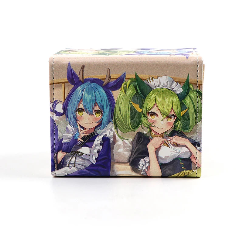 Anime Pokemon Pikachu Deck Box The Starry Night Style Yugioh WS OCG PTCG Trading Cards Pu Leather Storage Collection Box 110+
