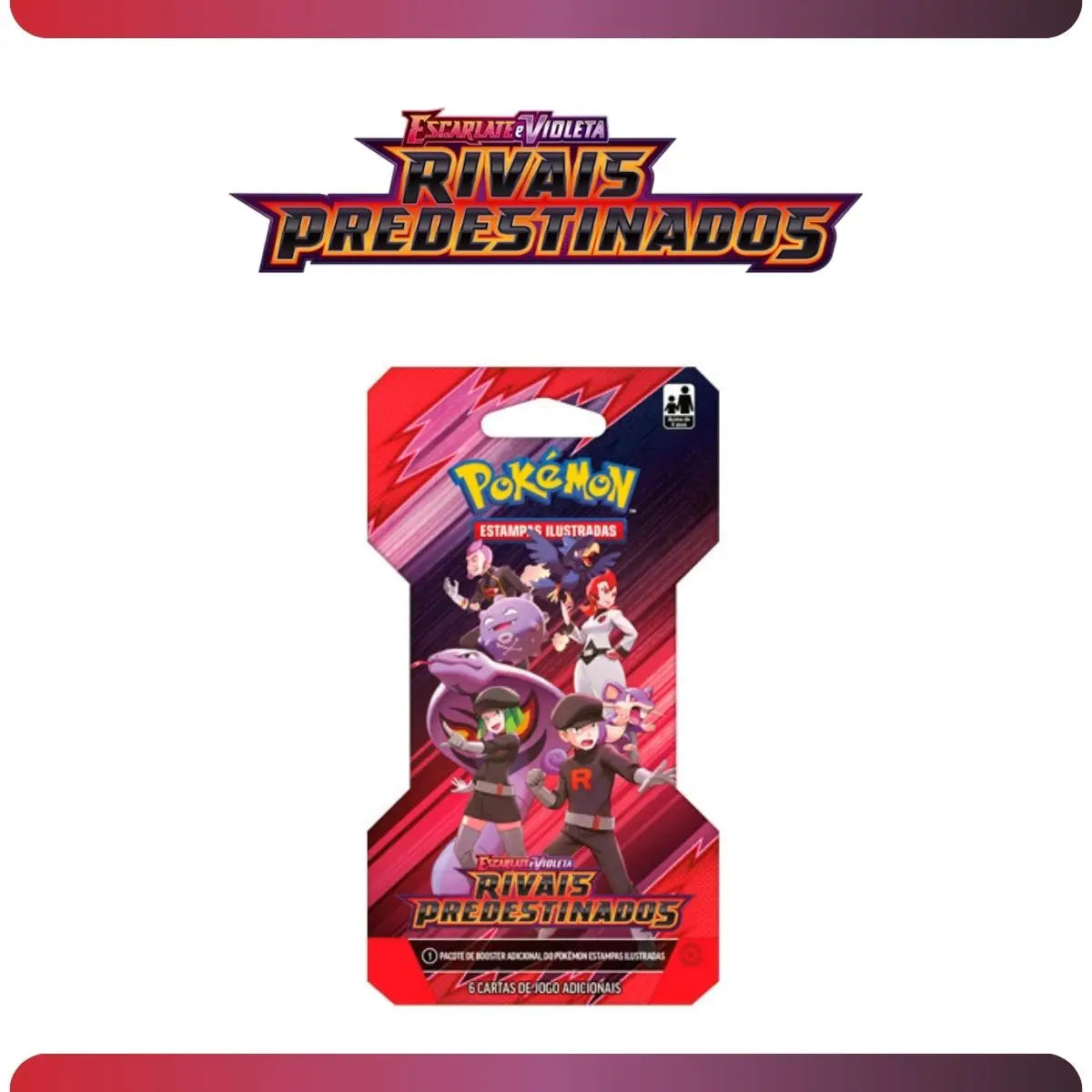 Carte Pokémon Scarlatto e Viola in blister unitario Predestined Rivals, collezione Copag, lettere TCG