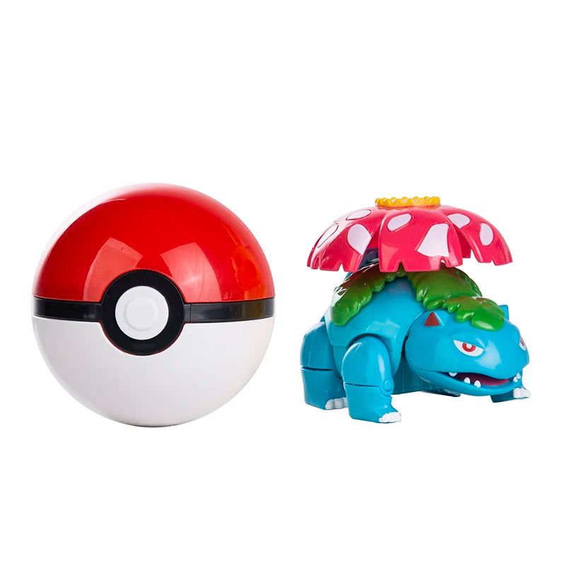 Pokemon Anime Figure Charizard Pikachu Mewtwo Pocket Monster Action Deformation Pokeball Toy Figures Model Kids Christmas Gift