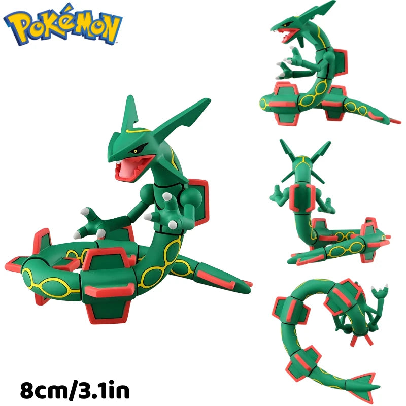 Original Takara Tomy Pokemon Figure Toys Koraidon Rayquaza Palkia Groudon Solgaleo Arceus Charizard Anime Figurine Model Dolls