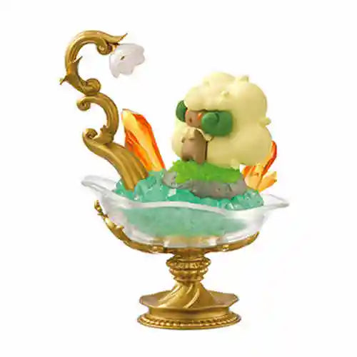 Original Pokemon Re-Ment GEM STONE COLLECTION 2 Chandelure Dragonair Pikachu and Sableye Sylveon Whimsicott Jirachi Model Toys