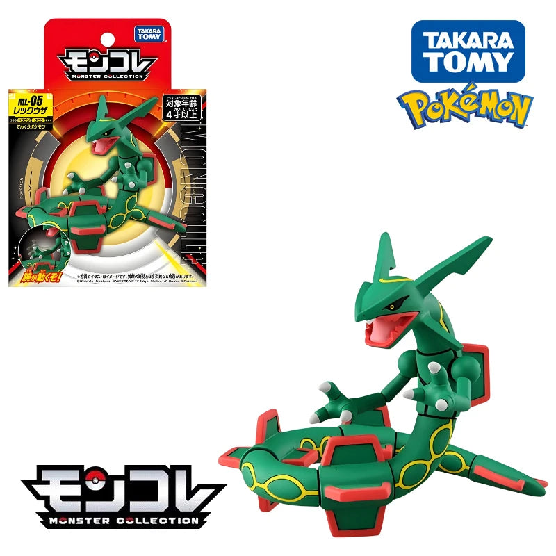 Original Takara Tomy Pokemon Figure Toys Koraidon Rayquaza Palkia Groudon Solgaleo Arceus Charizard Anime Figurine Model Dolls