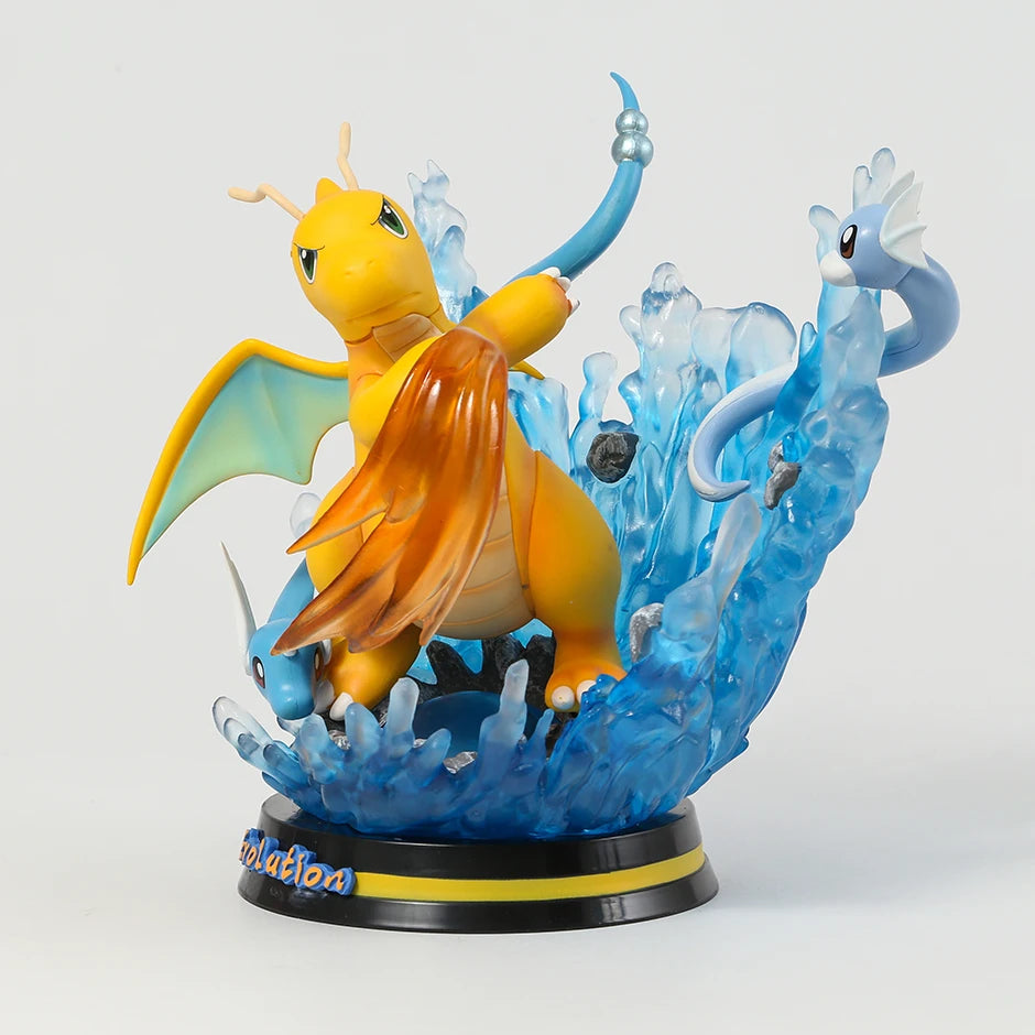 Pokemon Evolution Raichu Pikachu Pichu Light Up Statue Figure Collectible Model Toy