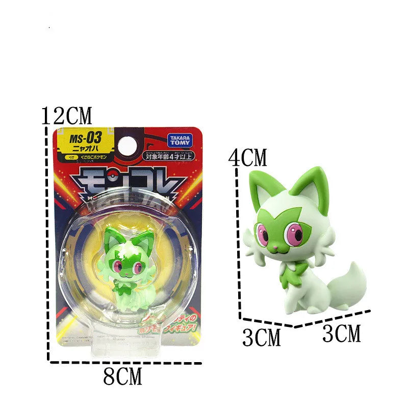 ORIGINAL Pokemon Anime Figure Toy Pikachu Gengar Charizard Dragonite Lucario Psyduck Eevee Cartoon Figurine Model  Decor Gift