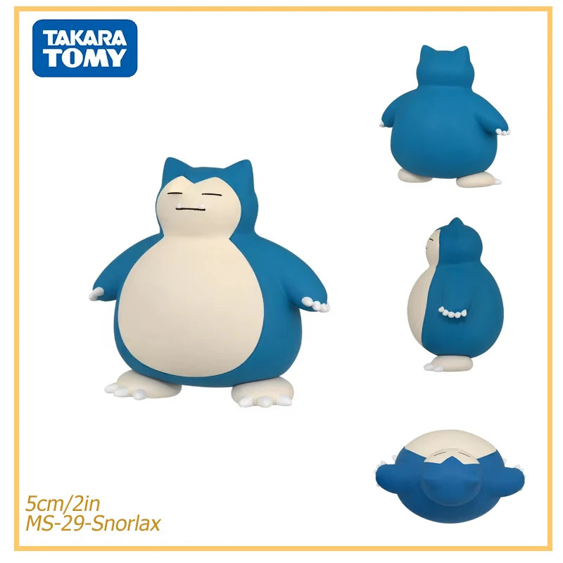 Originanl Tomy Takara Pokemon Action Figurine Toy Snorlax Terapagos Scream Tail Figure Kilowattrel Absol Collection Statue Dolls
