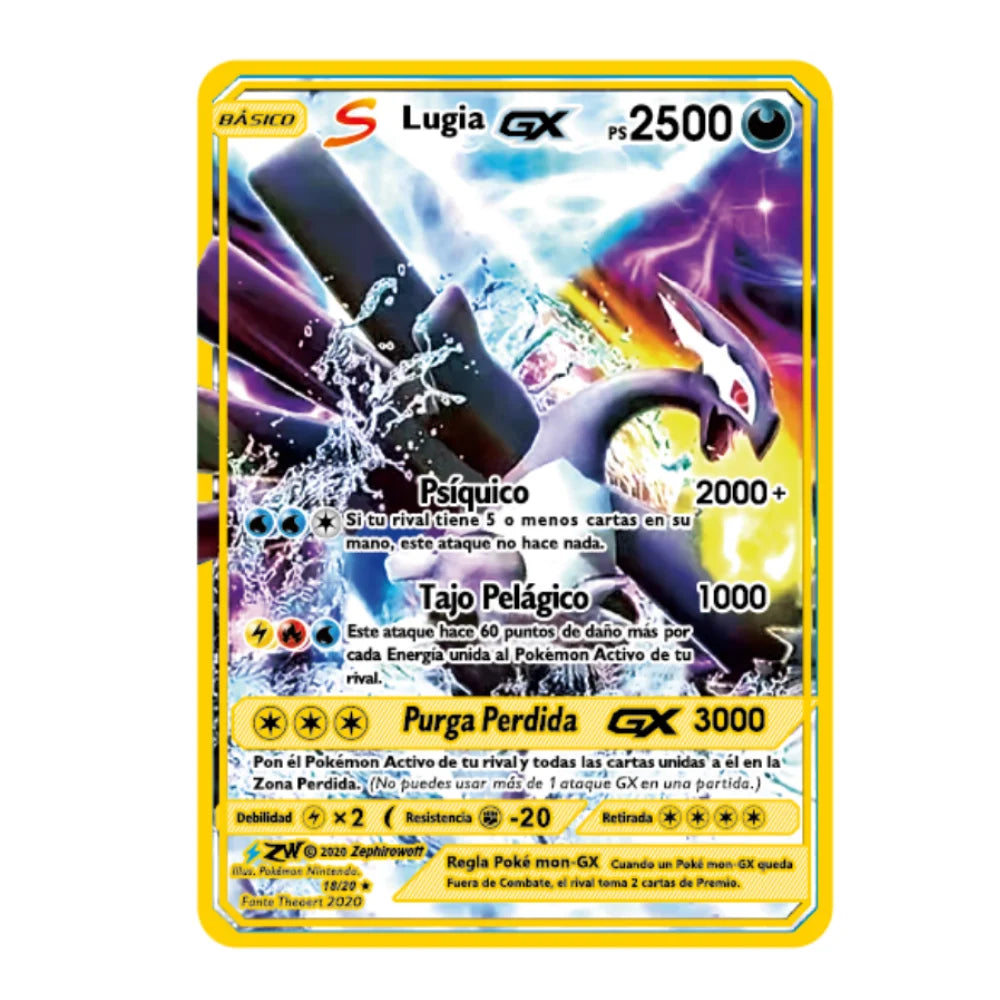 2022Spanish Pokémon Cards Metal Pokemon Letters Spanish Pokemon Iron Cards Mewtwo Pikachu Gx Charizard Vmax Cartas Pokémon Vmax