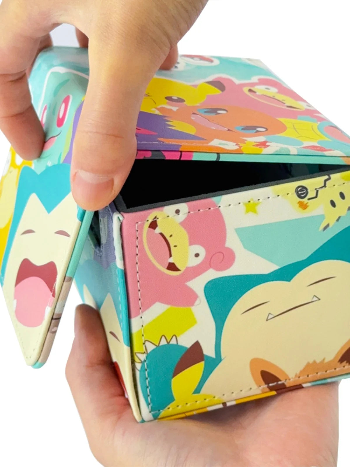 Anime Pokemon Gengar Deck Box The Starry Night Style Yugioh WS OCG PTCG Trading Cards Pu Leather Storage Collection Box 110+