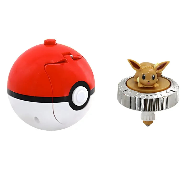 Pocket Monsters Pokemon Spinning Top Arena Figure Top Ball Battle Gyro Pikachu Charmander Squirtle Mew Eevee Elf Children Toy