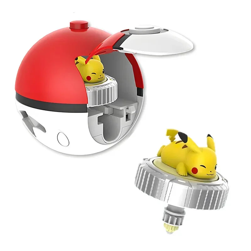 Pokemon Arena Set Spinning Top Ball Game Battle Pokeball Box Anime Figure Pikachu Charmander Squirtle Mew Eevee for Toy Child